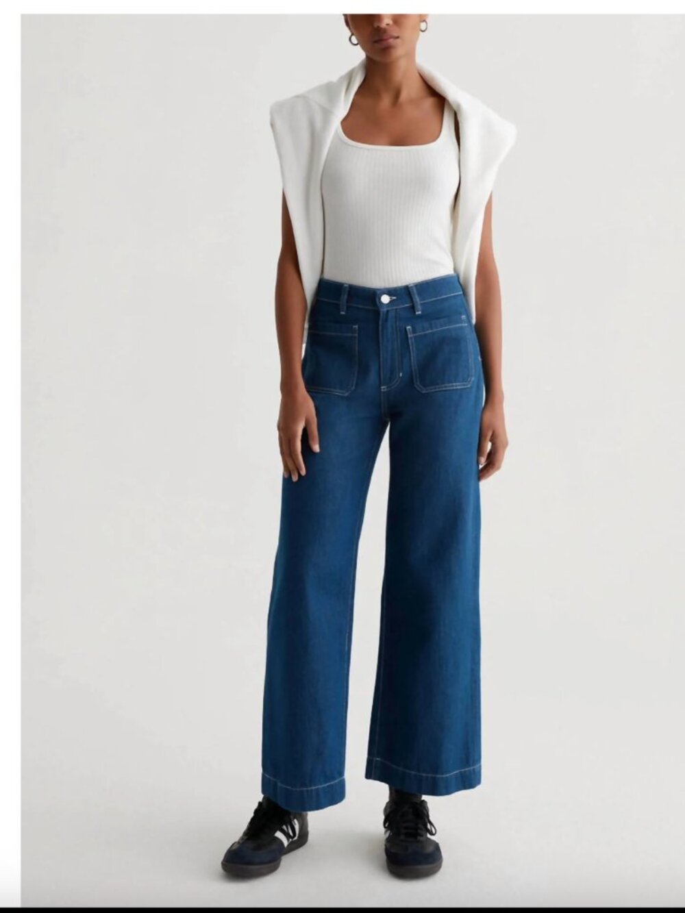 AG Jeans - Kassie High Rise Wide Leg Crop Jean -Size 27 Mast